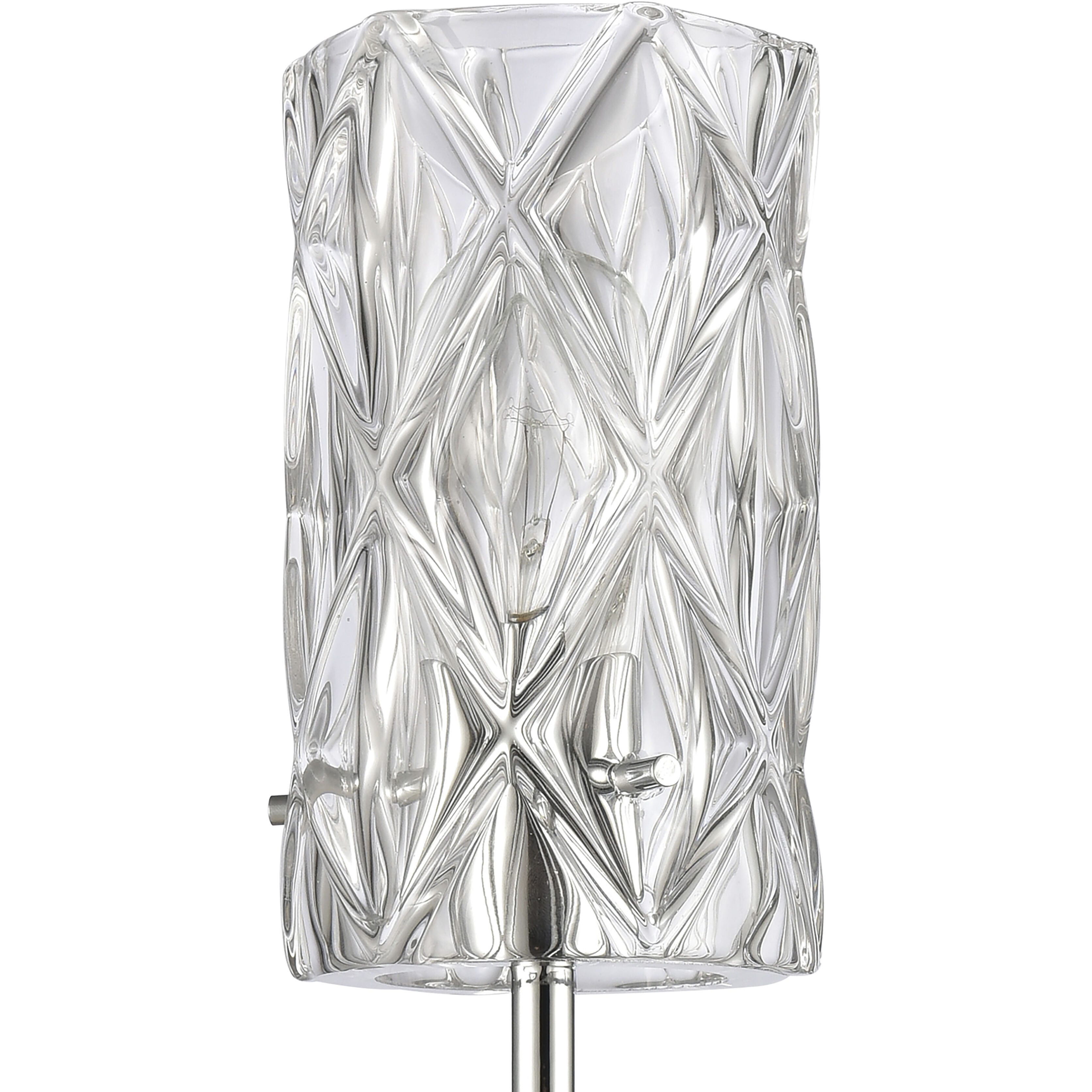 Forma de Crystal 2 Light 5 inch Polished Chrome Sconce Wall Light