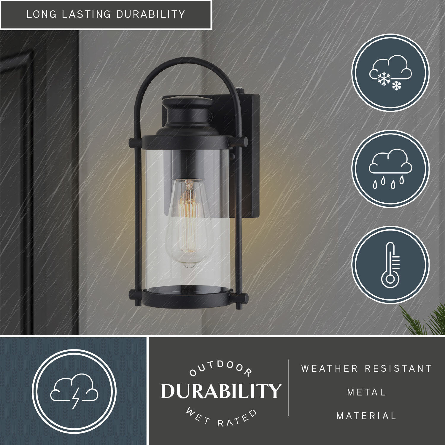 Winfield LED 11.5 inch Matte Black Outdoor Wall