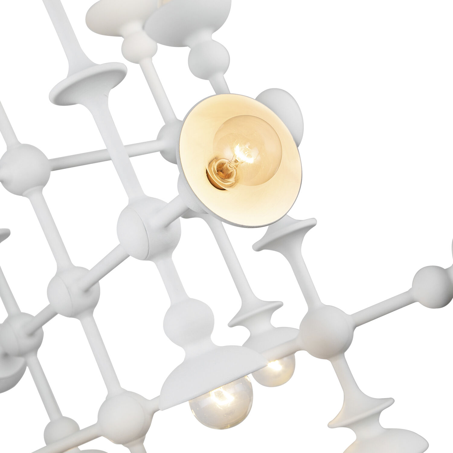 Cadence 18 Light 30 inch Antique White Chandelier Ceiling Light