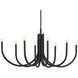 Odensa LED 21 inch Black Oval Chandelier Ceiling Light
