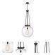Beacon 1 Light 17.75 inch Oil Rubbed Bronze Pendant Ceiling Light
