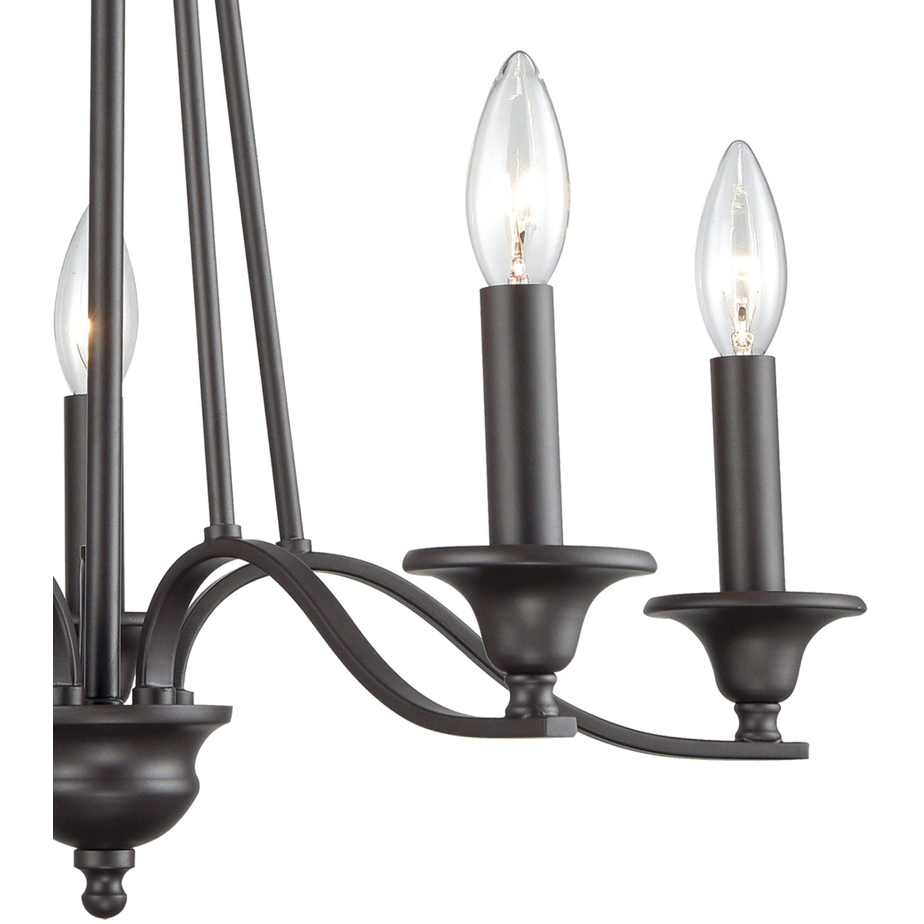 Farmington 5 Light 21 inch Oil Rubbed Bronze Chandelier Ceiling Light