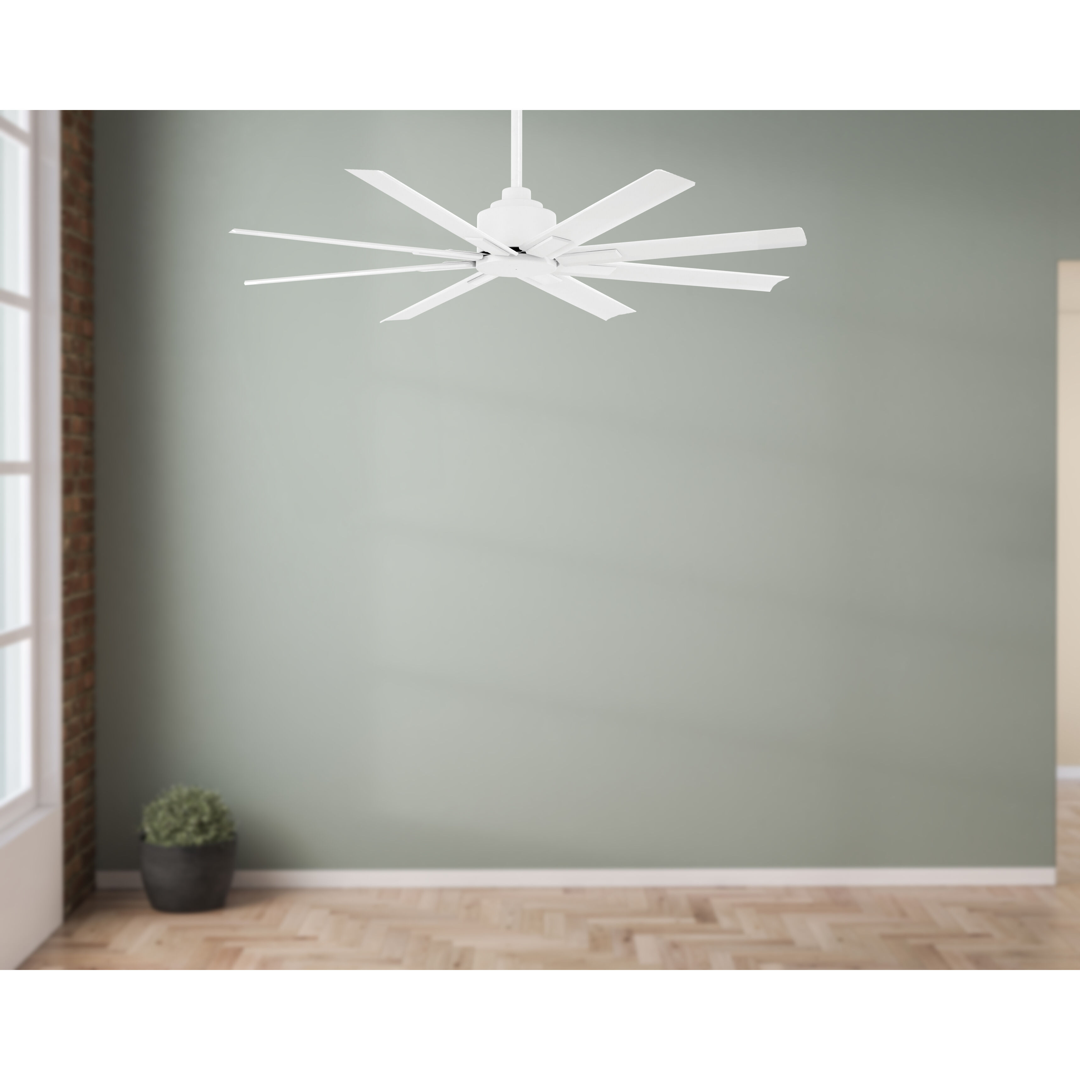 Xtreme H2O 52 52 inch Flat White Ceiling Fan, Outdoor