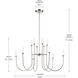 Moraine LED Polished Nickel Chandelier Ceiling Light