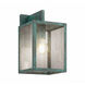 Westbrook 1 Light 13.25 inch Verde Green Outdoor Sconce in Seedy Glass, Brass Traditions by Innovations Lighting