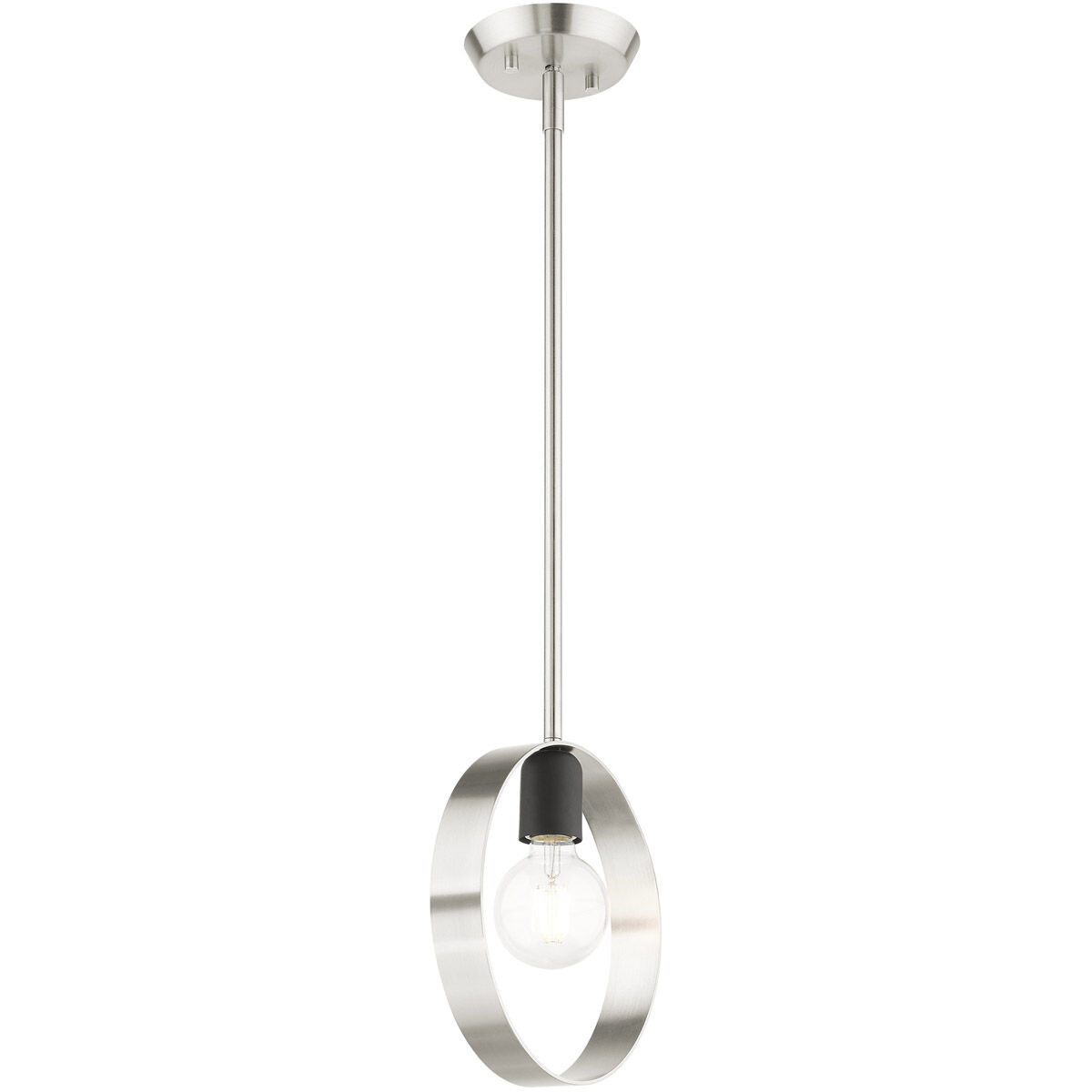 Modesto 1 Light 5 inch Brushed Nickel Pendant Ceiling Light