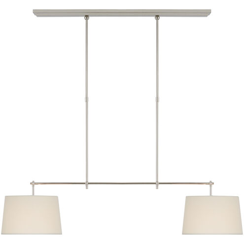Thomas O'Brien Bryant LED 48 inch Polished Nickel Billiard Ceiling Light, Medium