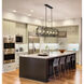 Titania 10 Light 54 inch Matte Black Linear Chandelier Ceiling Light