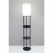 Signature 66.5 inch 150 watt Black Shelf Floor Lamp Portable Light, with USB Port and AC Outlet