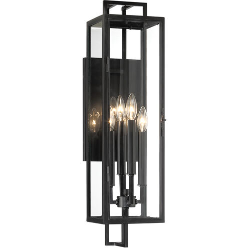 Knoll Road 4 Light 27.13 inch Coal Outdoor Wall Mount, Great Outdoors
