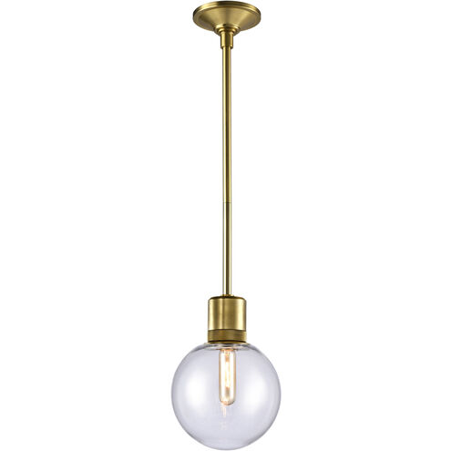 Zigrina 1 Light 7.88 inch Aged Brass Pendant Ceiling Light