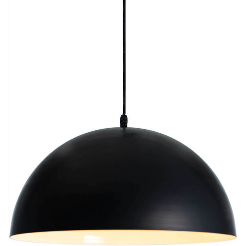 Peridot 1 Light 23.5 inch Black Outdoor Pendant, Large