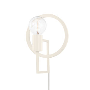 Tory 1 Light 8 inch Soft Cream Plug-In Sconce Wall Light