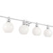 Collier 4 Light 38 inch Chrome Wall sconce Wall Light