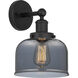 Bell 1 Light 6.5 inch Matte Black Sconce Wall Light