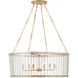 Carrier and Company Cadence 6 Light 36.5 inch Hand-Rubbed Antique Brass Chandelier Ceiling Light, Large