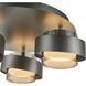 Axis LED 20 inch Graphite Semi-Flush Mount Ceiling Light