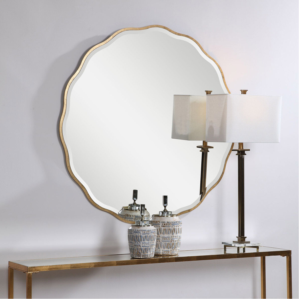 Aneta 42 X 42 inch Gold Wall Mirror