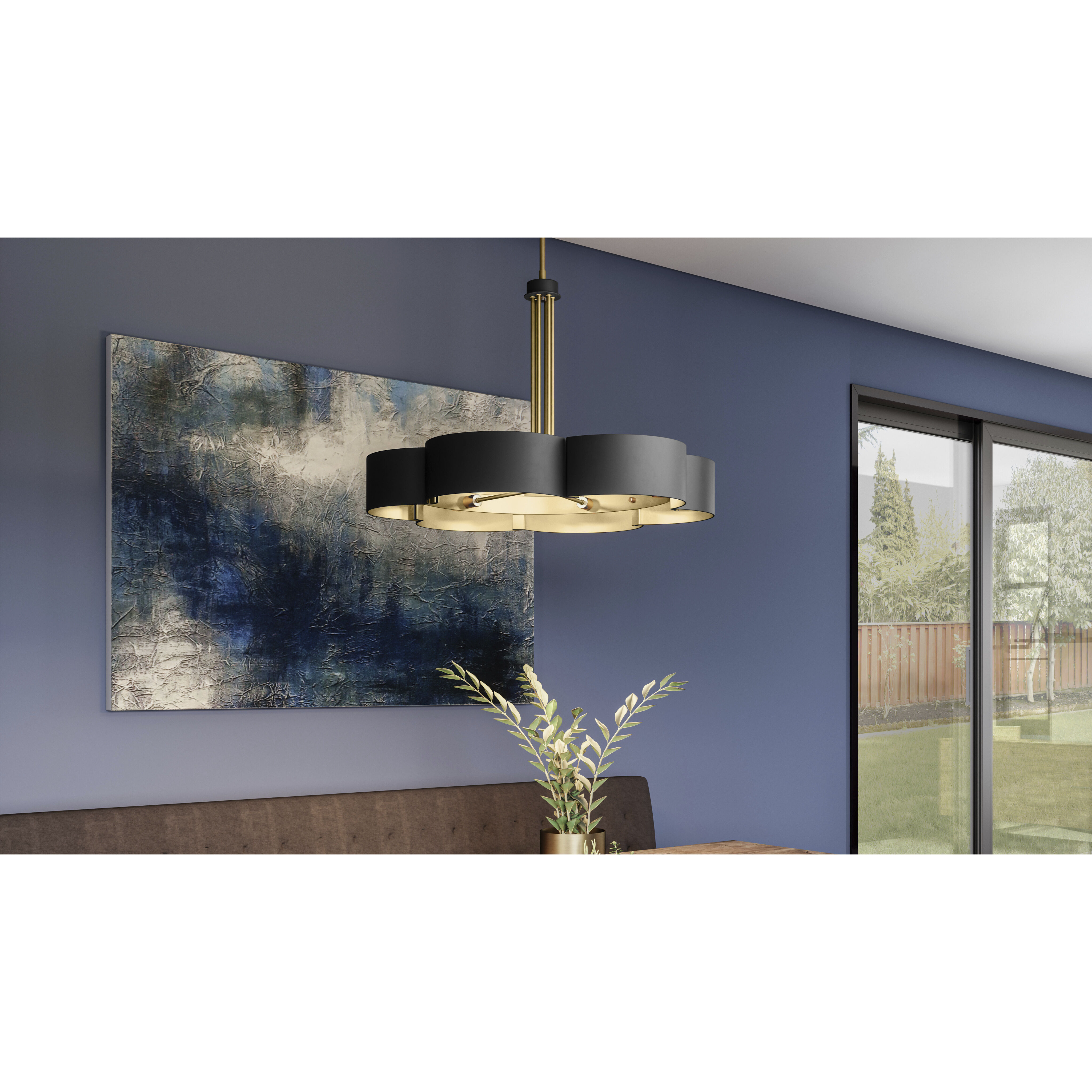 最適な価格 Quoizel Light  Ceiling Chandelier Black Matte inch 28 Light 6 Balsam BSM5028MBK その他