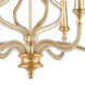 Harry 6 Light 26 inch Parisian Gold Leaf Chandelier Ceiling Light