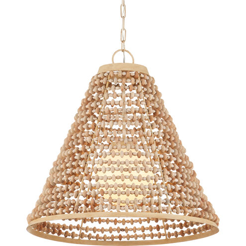 Pendulum 1 Light 25.5 inch Natural/Coco Cream/White Pendant Ceiling Light