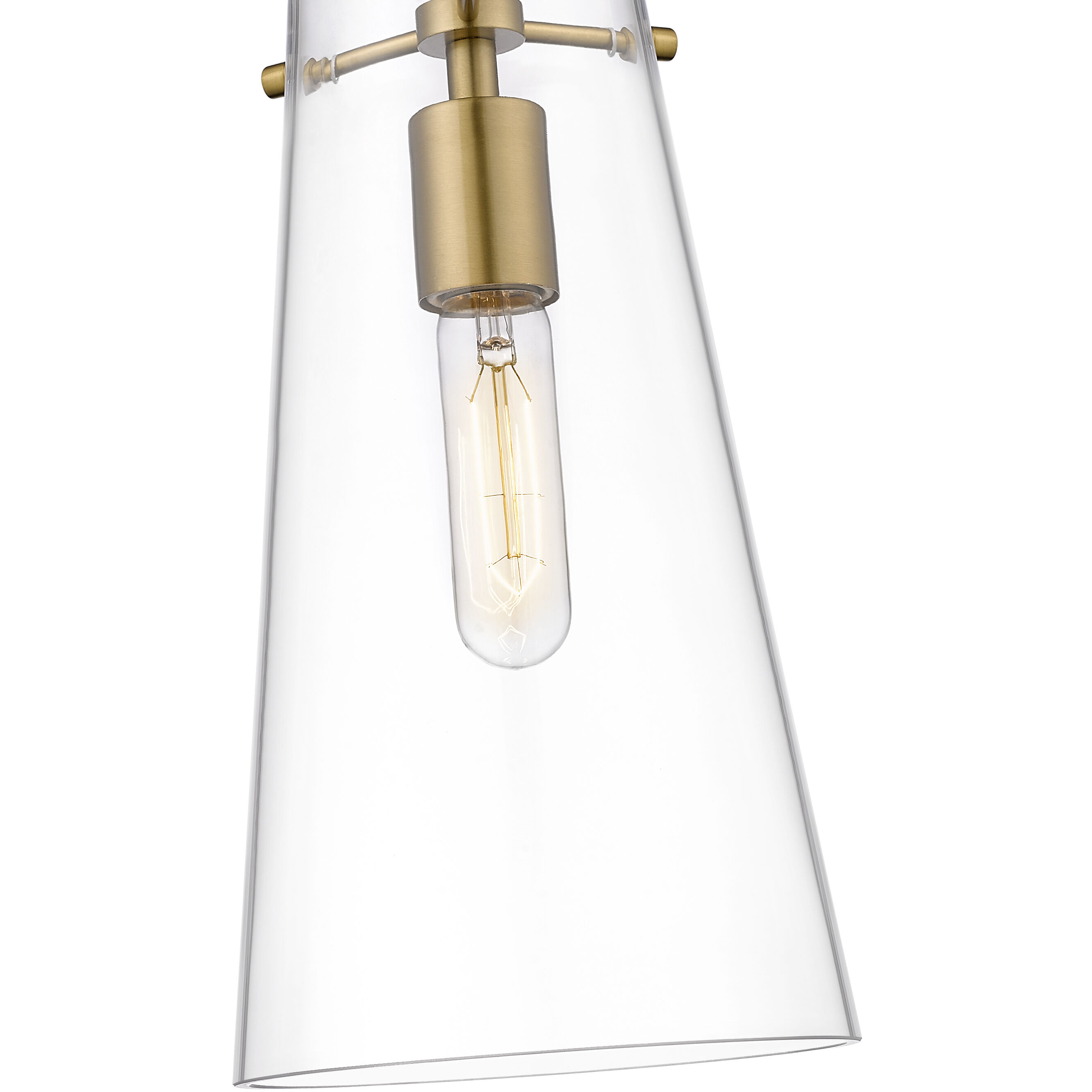 Kira 1 Light 6.5 inch Modern Gold Pendant Ceiling Light