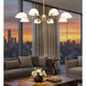Breton 8 Light 46 inch Modern Gold Chandelier Ceiling Light
