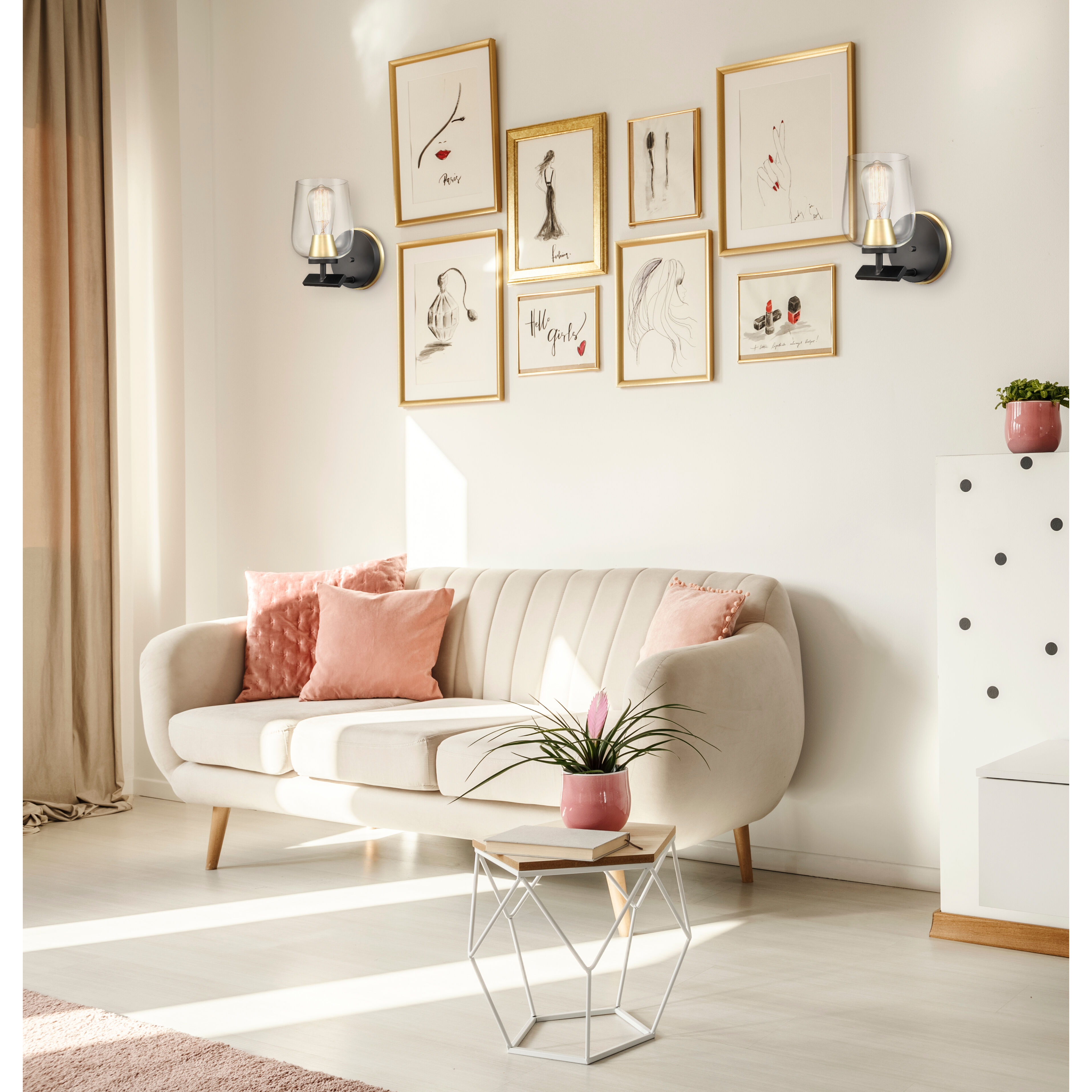 Remy 1 Light 4.5 inch Black Satin Brass Bath Vanity Light Wall Light