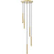 Forest LED 12 inch Modern Gold Chandelier Ceiling Light