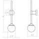 Sabon LED 3 inch Satin Black ADA Sconce Wall Light