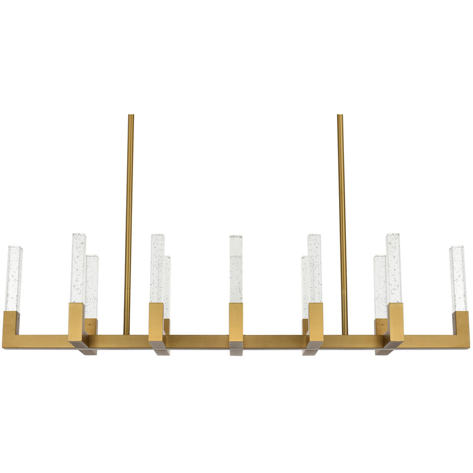 Noemi 12 Light 12 inch Satin Gold Pendant Ceiling Light