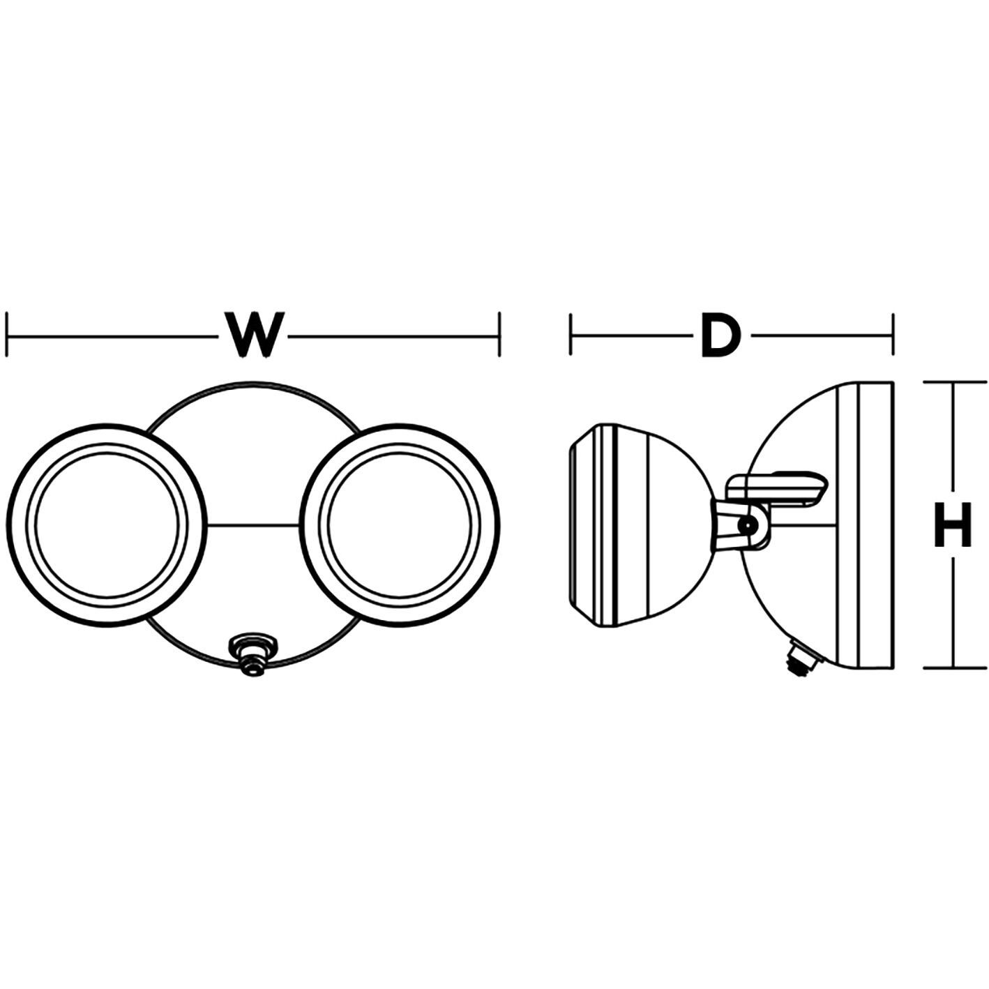 Daniel LED 6 inch Bronze Outdoor Wall Sconce