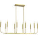 Traci Island Light Ceiling Light in Satin Brass