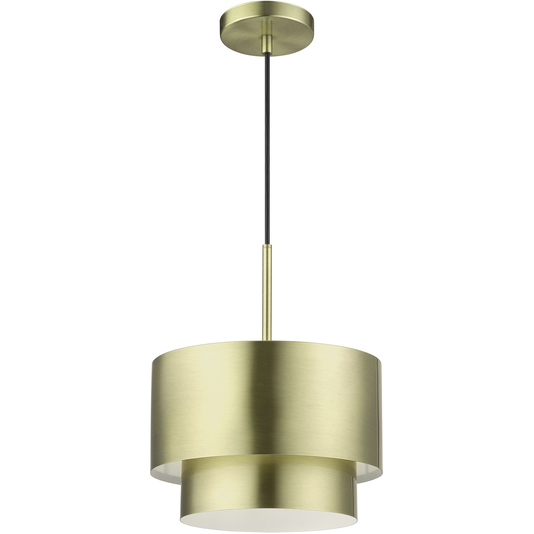 Zolana 1 Light 12 inch Antique Brass Pendant Ceiling Light