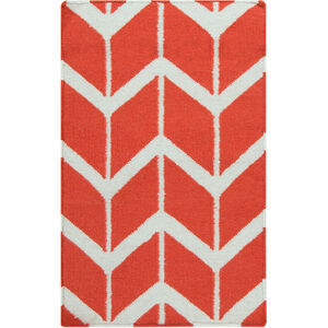 Fallon 36 X 24 inch Bright Orange, Beige Rug
