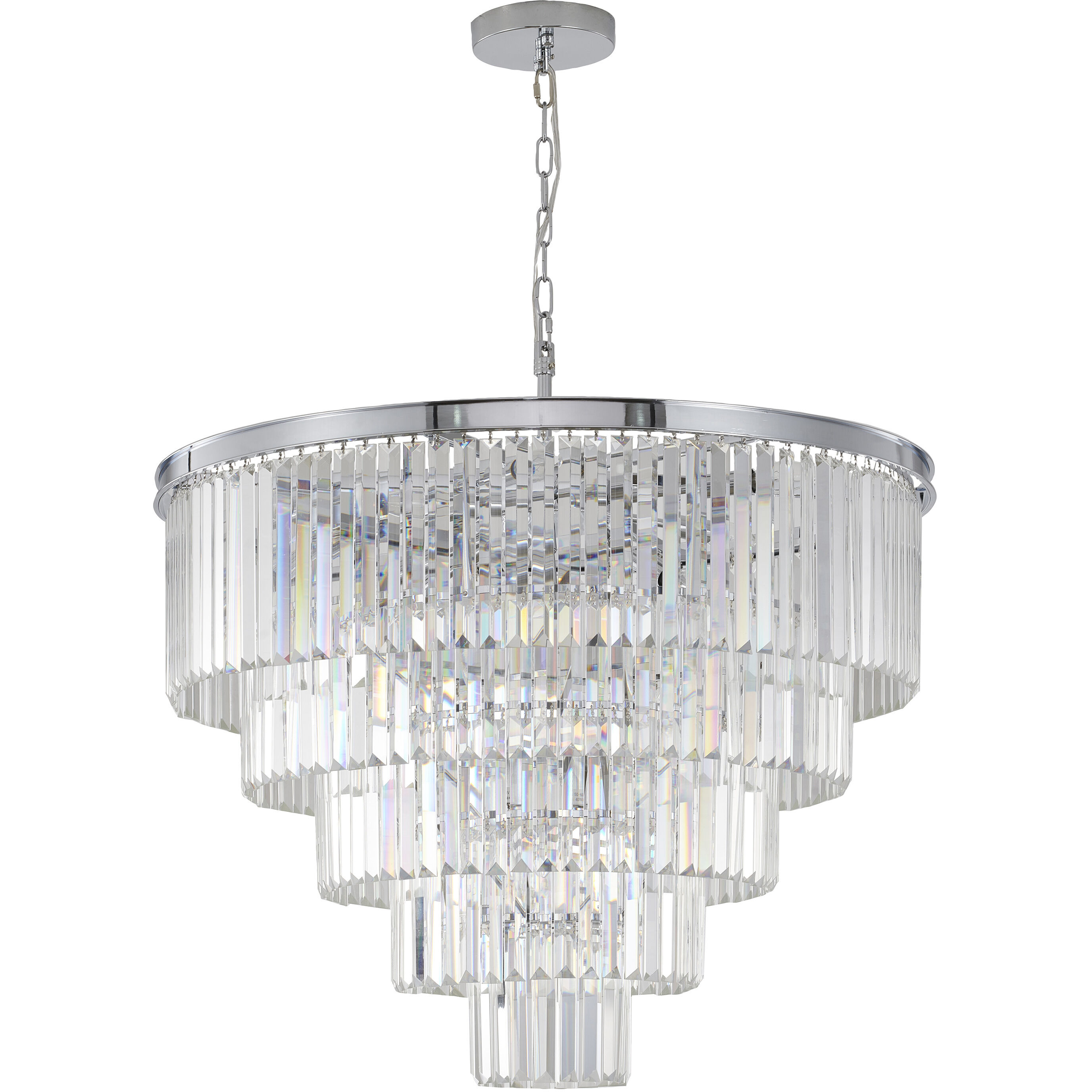 Canada 15 Light 32 inch Chrome Chandelier Ceiling Light
