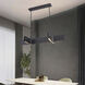Canada LED 48 inch Sand Black Linear Pendant Ceiling Light
