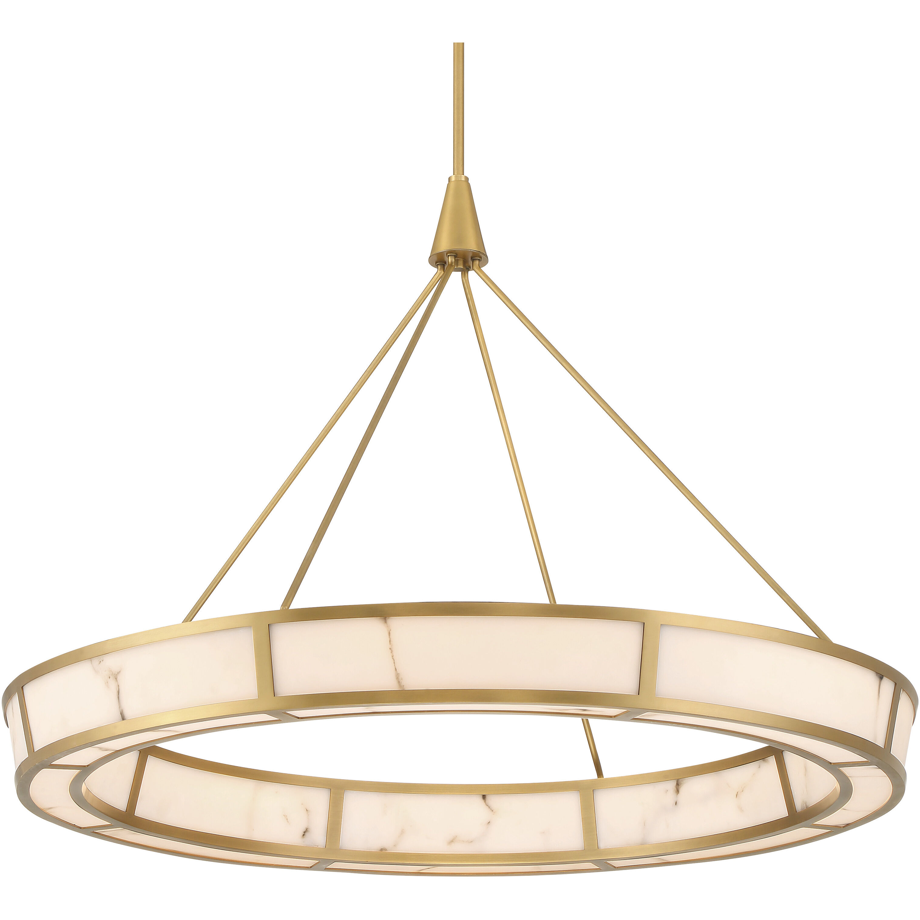 Velaris LED 36.25 inch Legacy Brass Pendant Ceiling Light