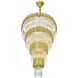 Deco 34 Light 40 inch Medallion Gold Down Chandelier Ceiling Light