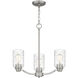 Acacia 3 Light 20 inch Brushed Nickel Chandelier Ceiling Light