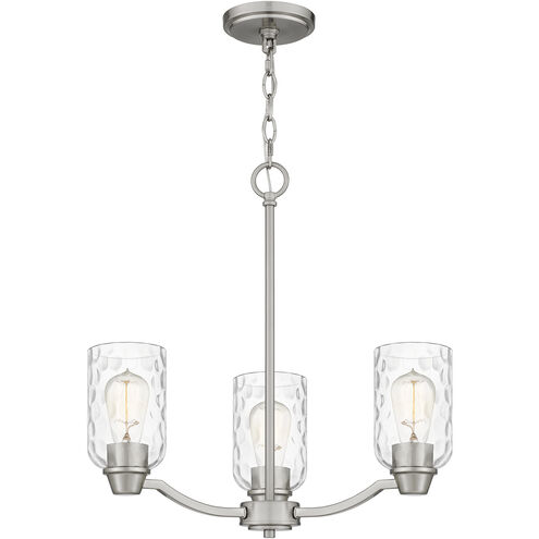 Acacia 3 Light 20 inch Brushed Nickel Chandelier Ceiling Light