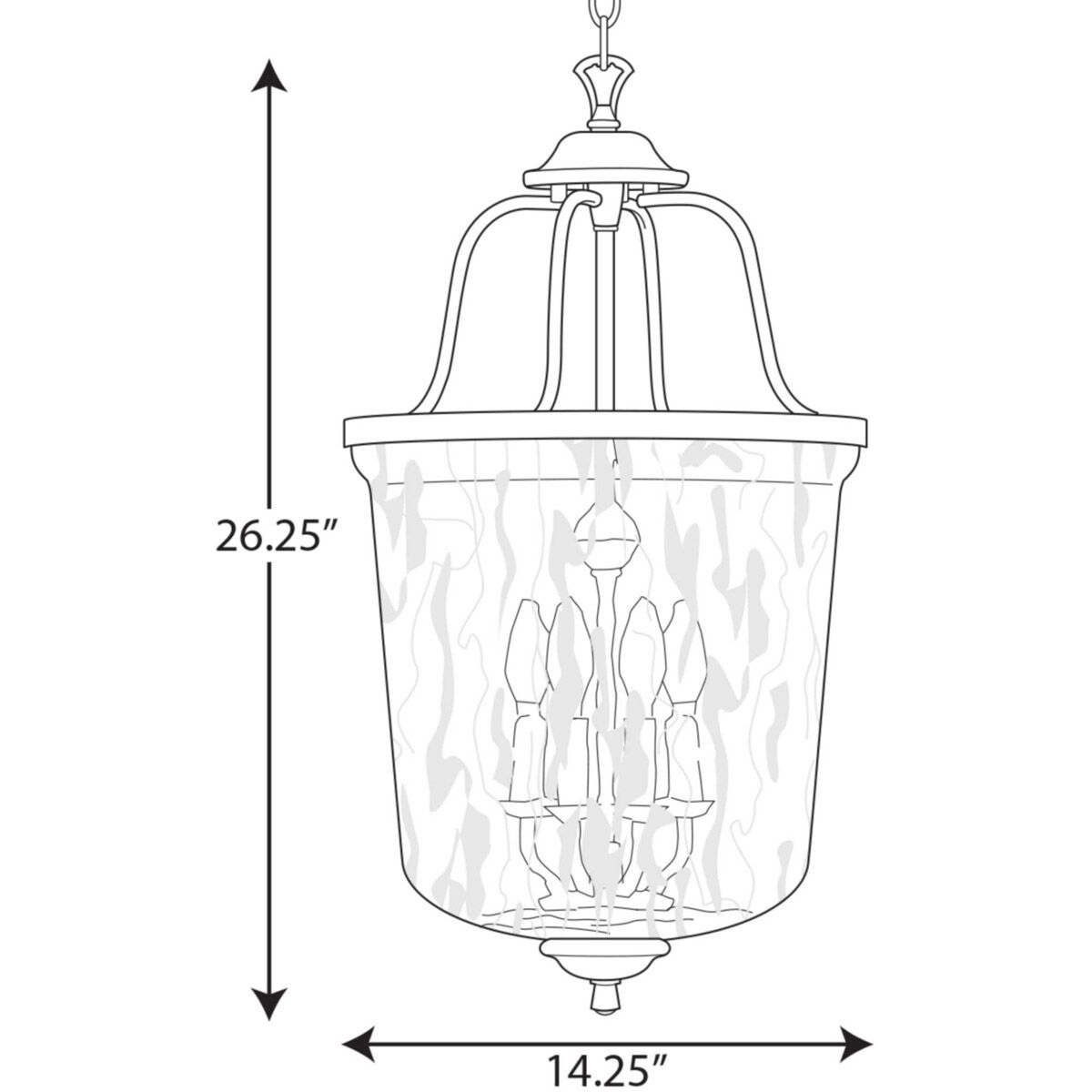 Bowman 4 Light 14.25 inch Cottage White Foyer Pendant Ceiling Light