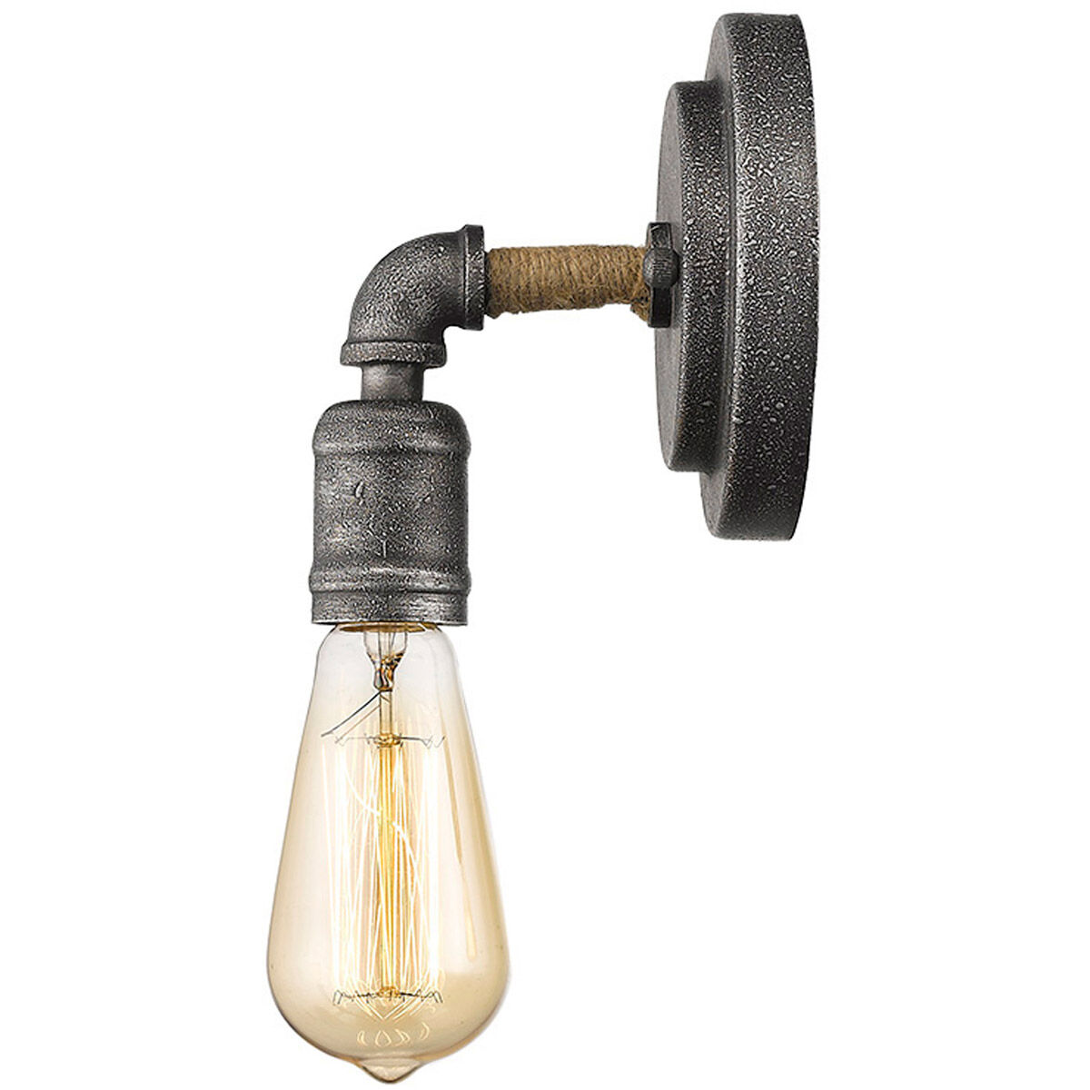 Grayson 1 Light 5 inch Antique Gray Sconce Wall Light
