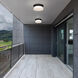 Skirt LED 11 inch Sand Black Flush Mount Ceiling Light