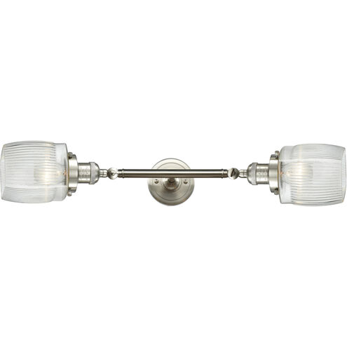 Franklin Restoration Colton 2 Light 16 inch Brushed Satin Nickel Bath Vanity Light Wall Light, Franklin Restoration