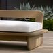 Fargo Shale and Weathered Teak Outdoor Settee