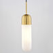 Thalia LED 4.75 inch Antique Gold Mini Pendant Ceiling Light