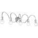 Lansdale 5 Light 34 inch Polished Chrome Vanity Sconce Wall Light, Large