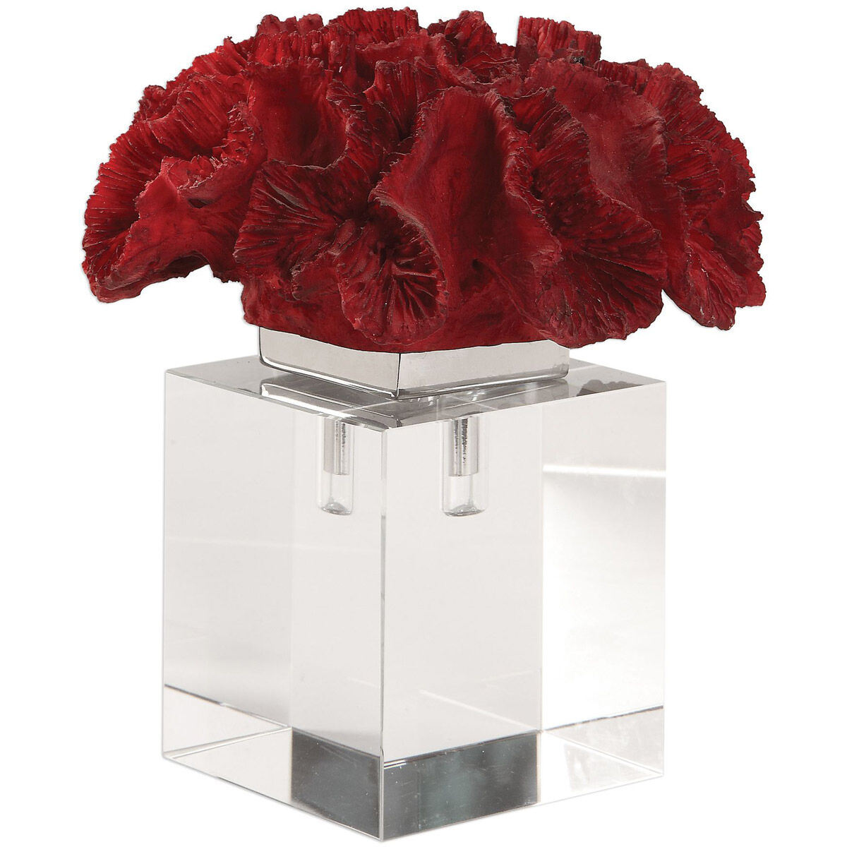 Red Coral Cluster Decorative Object