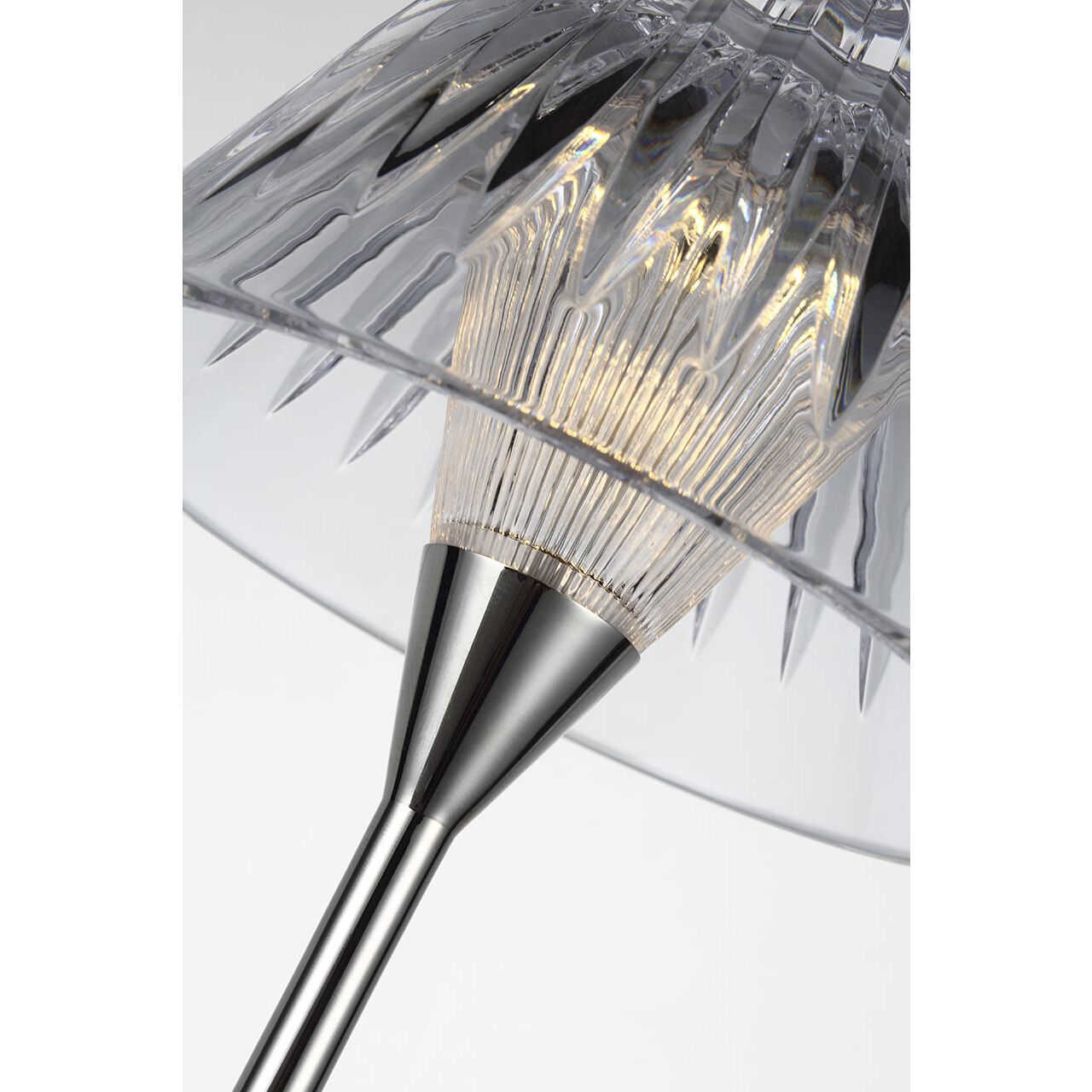 Waterford Blaze 11.5 inch 1.00 watt Polished Nickel Rechargeable Table Lamp Portable Light